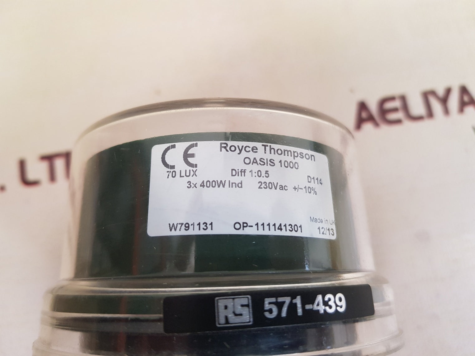 Royce thompson oasis 1000 lighting controller sensor switch