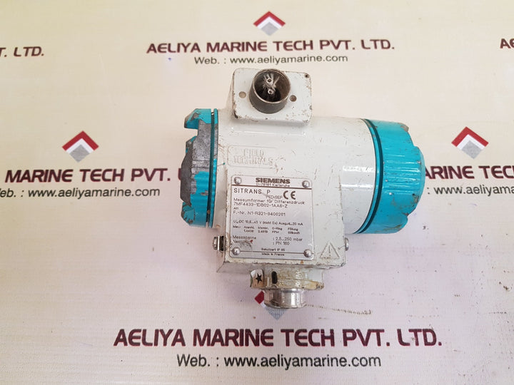 Siemens sitrans p 7mf4433-1db02-1aa6-z pressure transmitter