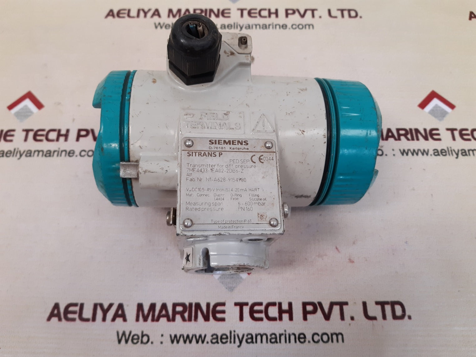 Siemens Sitrans P 7Mf4433-1Ea02-2Db6-z Pressure Transmitter
