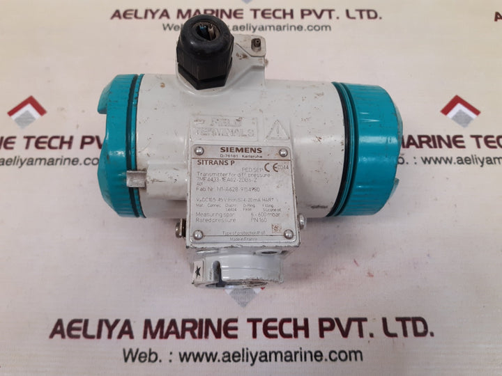 Siemens Sitrans P 7Mf4433-1Ea02-2Db6-z Pressure Transmitter
