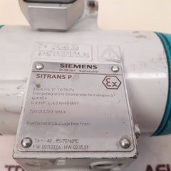 Siemens sitrans p 7mf 4433-1ea42-1ed1-z pressure transmitter 