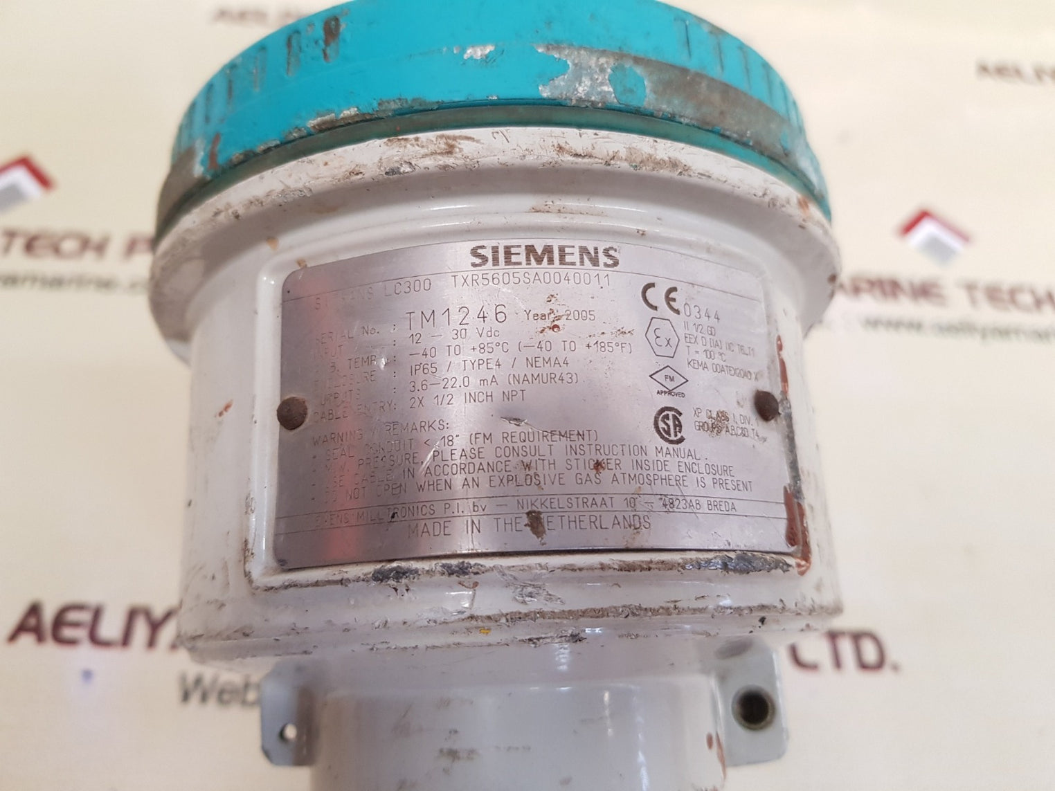 Siemens lc300 capacitance level transmitter txr5605sa0040011