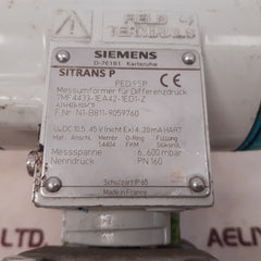Siemens sitrans p 7mf 4433-1ea42-1ed1-z pressure transmitter 