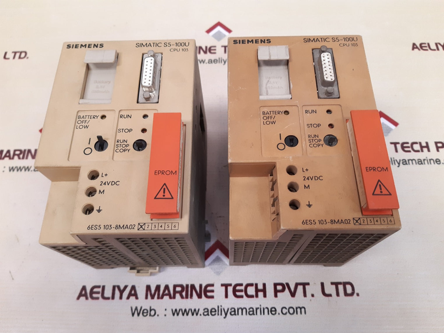 Siemens simatic s5-100u 6es5 103-8ma02 processor module 