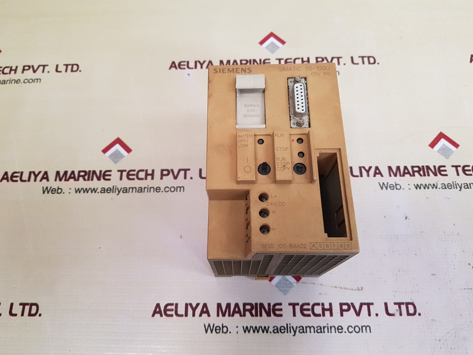 Siemens simatic s5-100u 1p 6es5 100-8ma02 control process unit