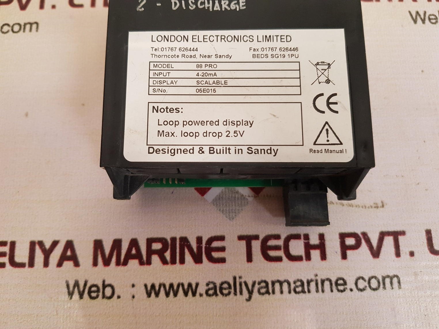 London electronics 88 pro  4-20ma loop powered display meter