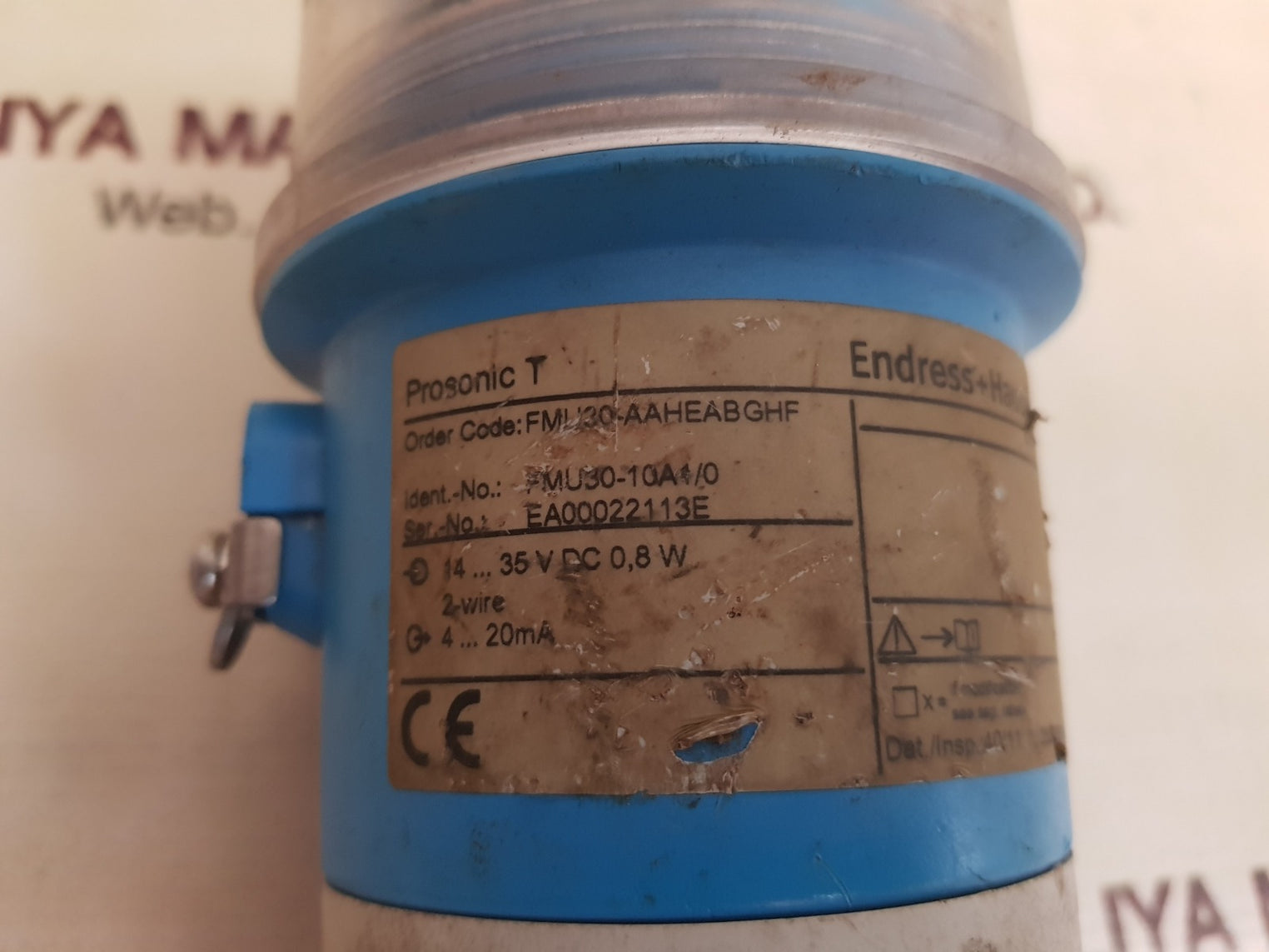 Endress+hauser fmu30-10a1/0 ultrasonic sensor 