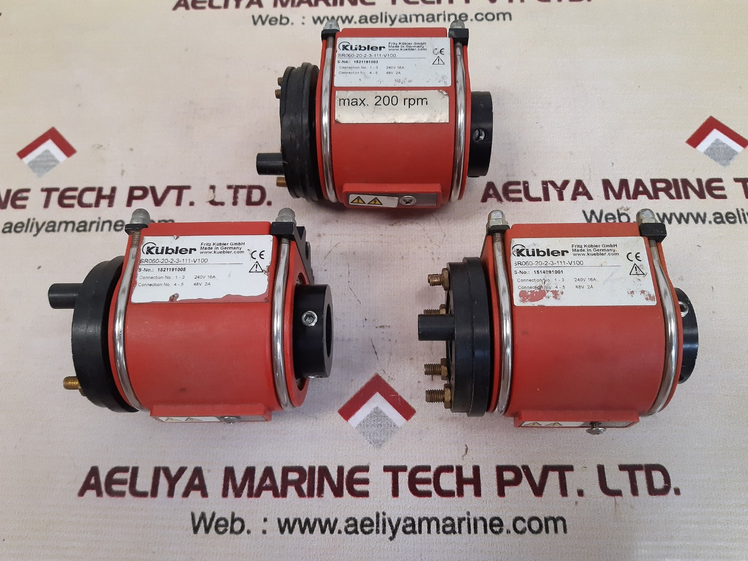 Kubler sr060-20-2-3-111-v100 compact slip ring