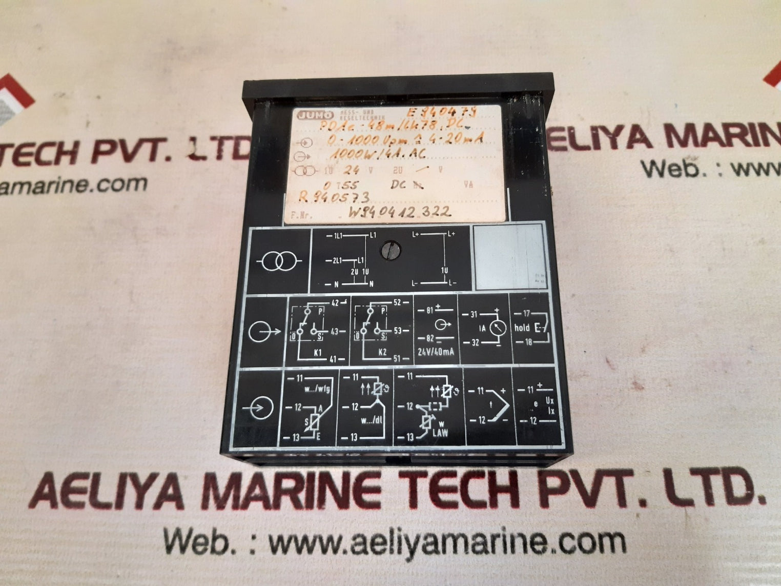 Jumo pdae-48m/ lk78, dc rpm meter