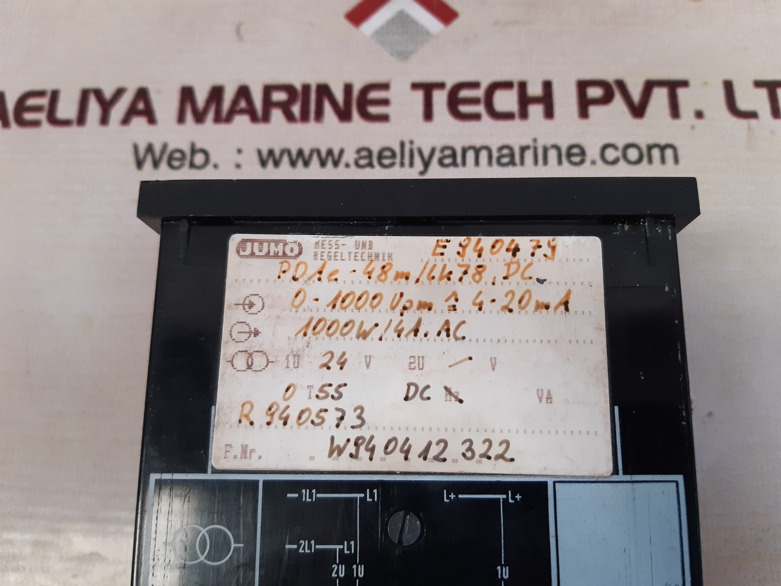 Jumo pdae-48m/ lk78, dc rpm meter