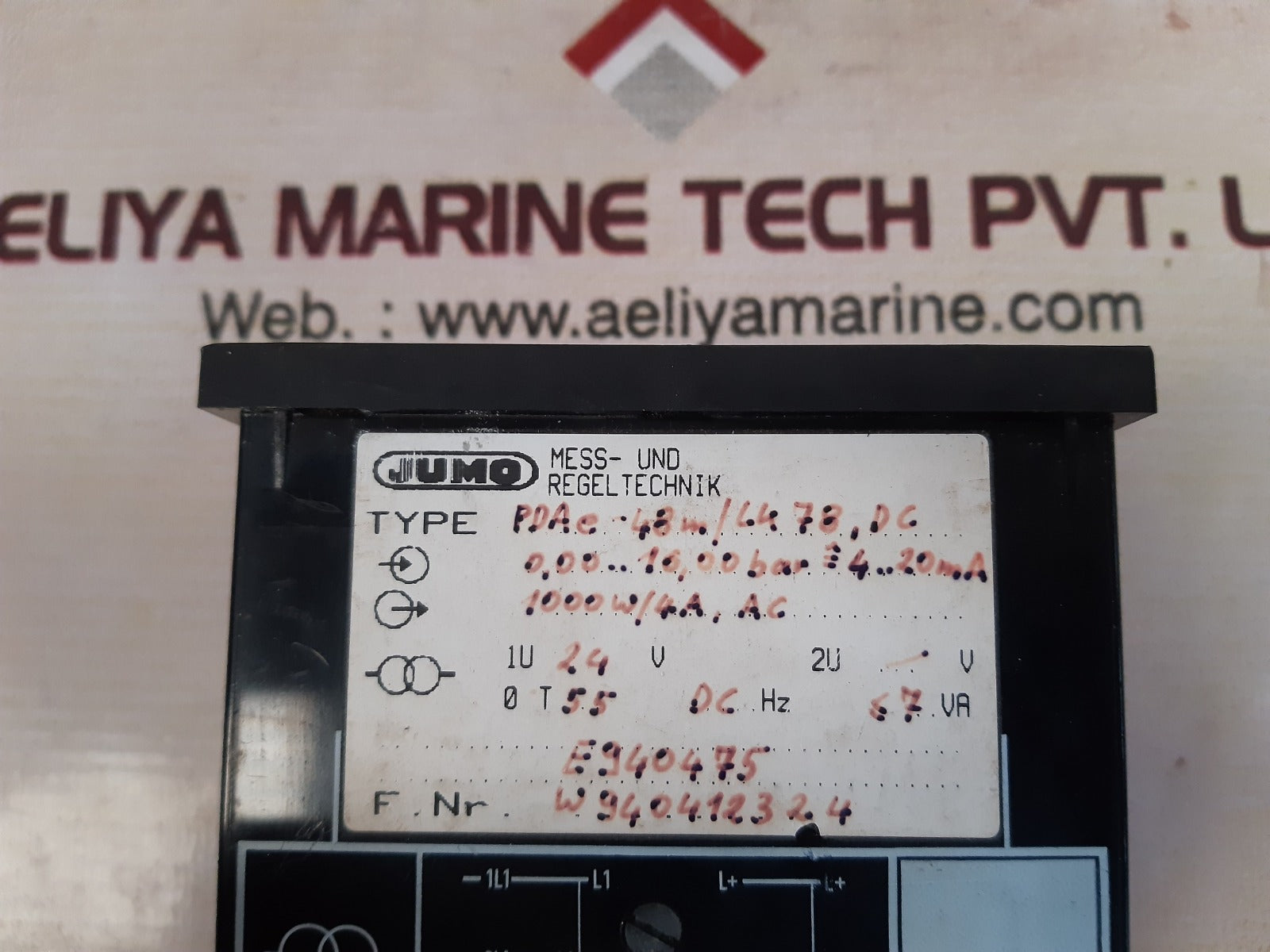 Jumo pdae-48m indicator operator panel