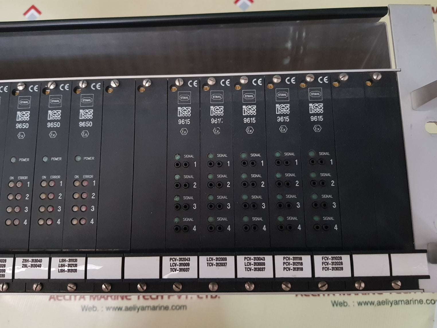 Stahl ics 1000 9650/ 9615 solenoid driver rack 