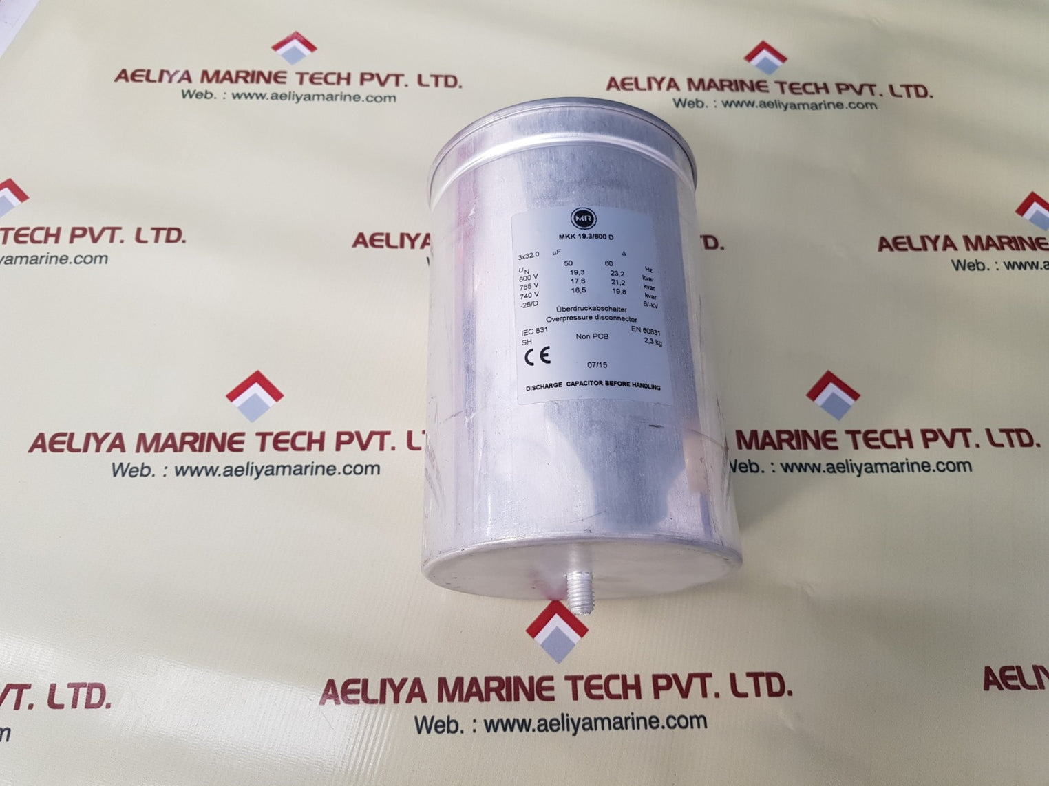 Mr mkk 19.3/800d capacitor
