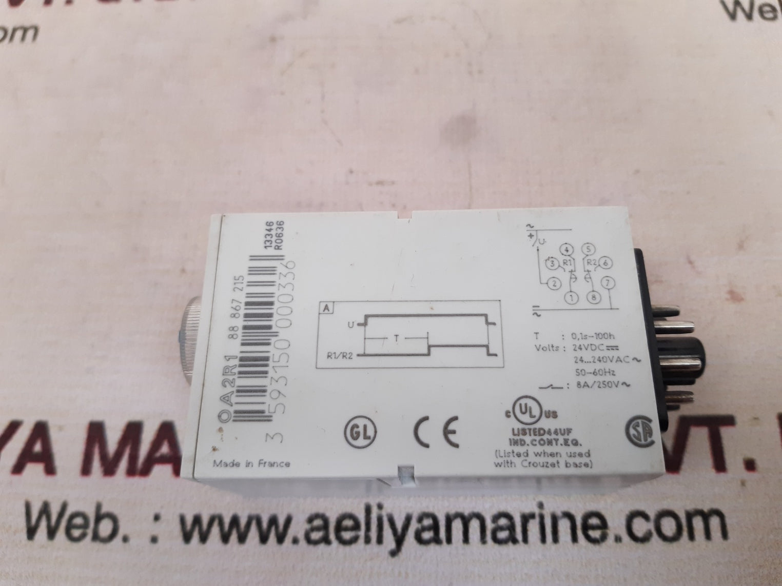 Crouzet oa2r1 analog plug-in 88867215 timer module