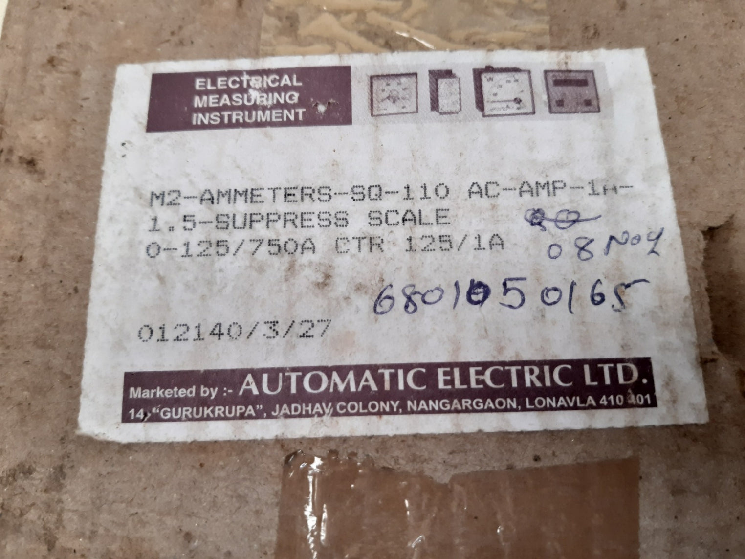 Ae m2-ammeters-sq-110 dc ammeter 50 hz