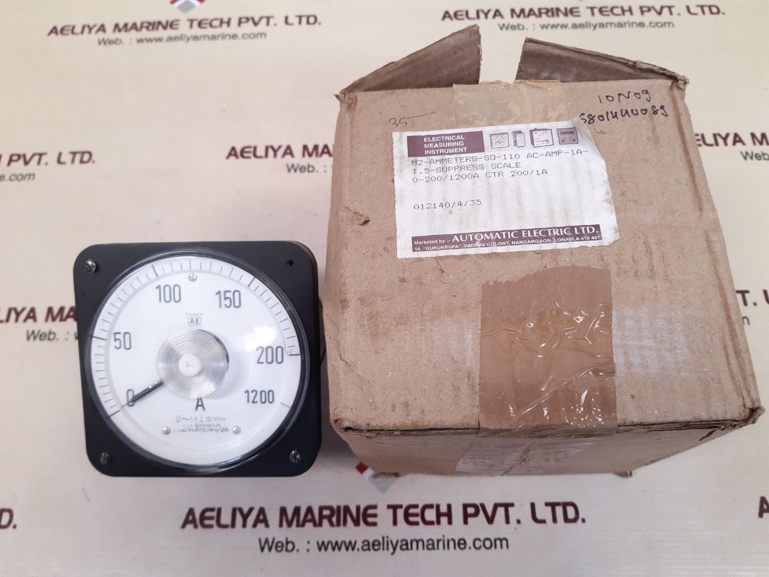 Ae m2-ammeters-sq-110 ac-amp-1a dc ammeter