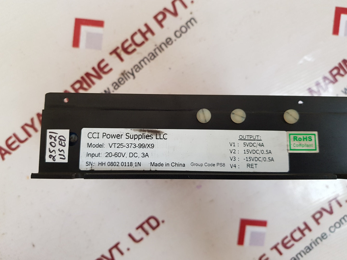 Cci power vt25-373-99/x9 power supply 