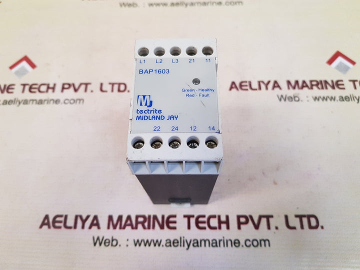 Tectrite midland  jay bap 1603 supply monitoring relay 