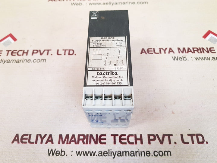 Tectrite midland  jay bap 1603 supply monitoring relay 