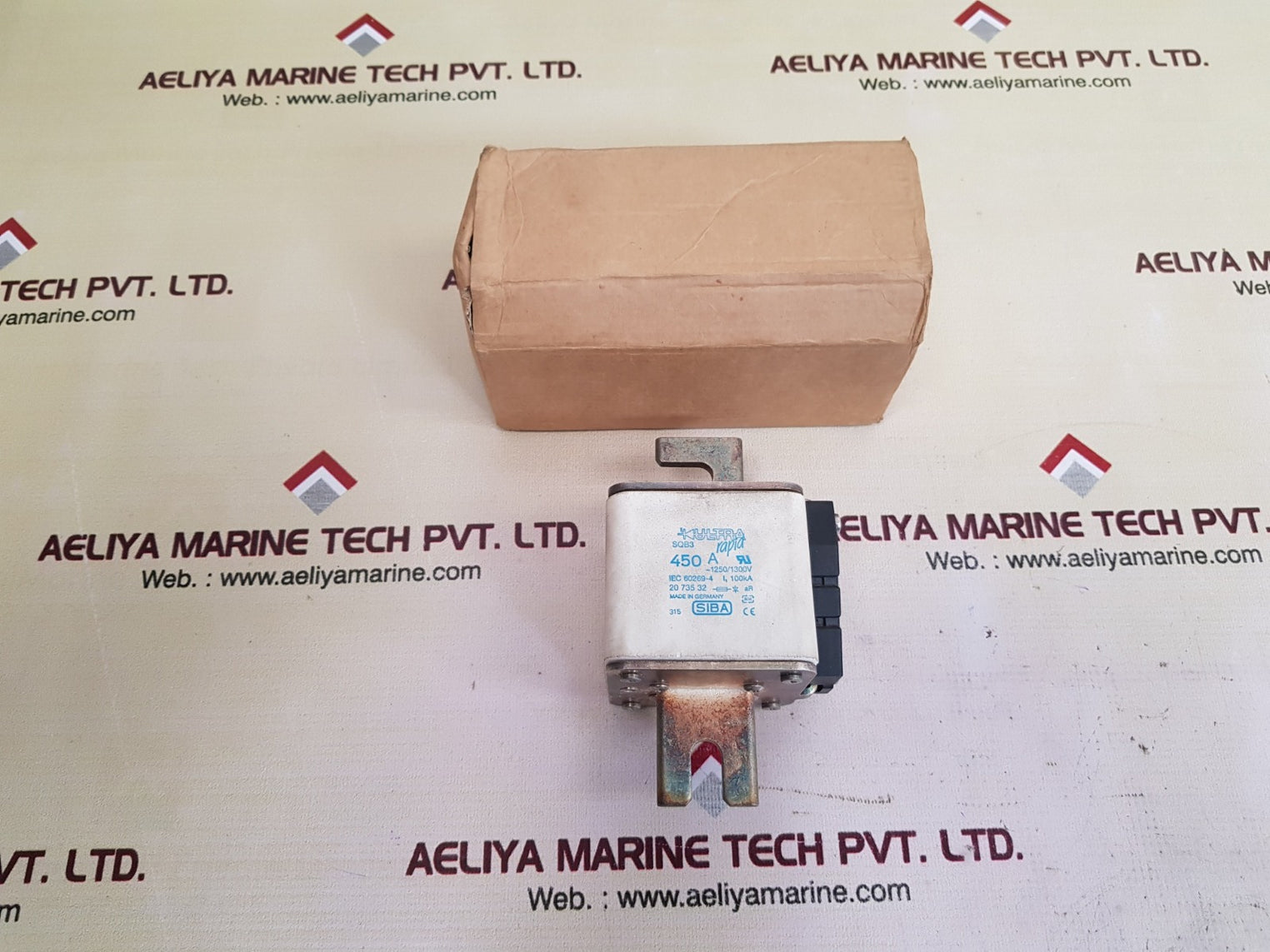 Siba sqb3 450a ultra rapid semiconductor fuse 2073532.450 