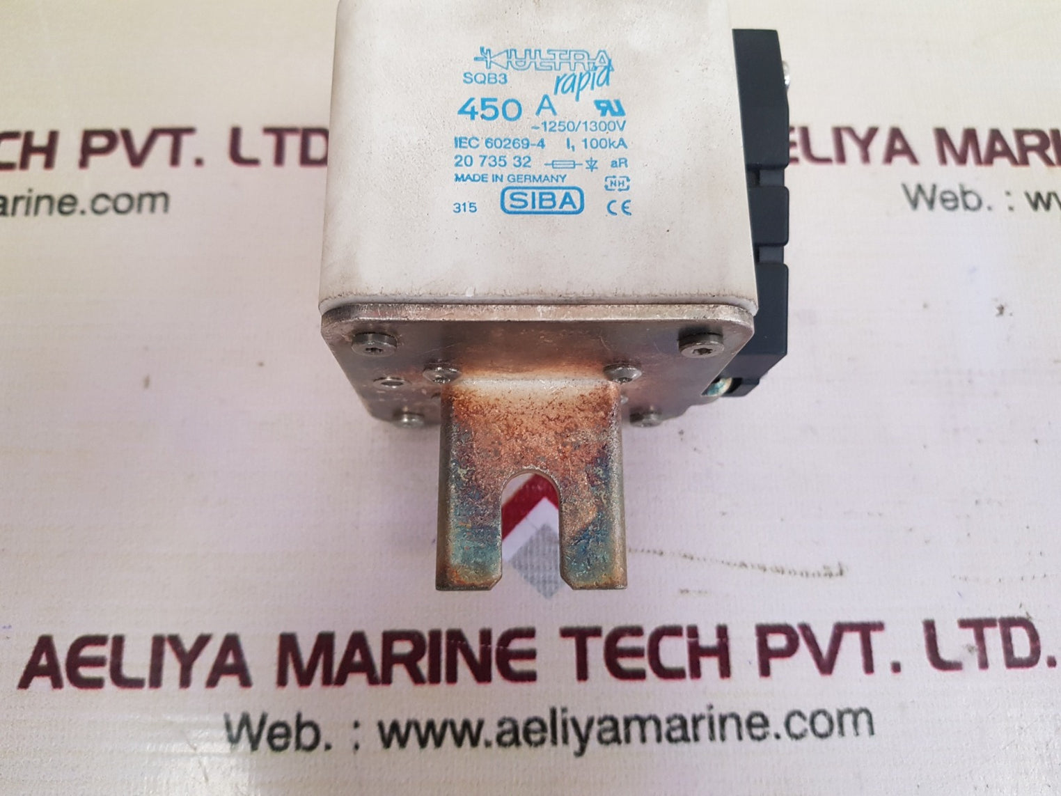 Siba sqb3 450a ultra rapid semiconductor fuse 2073532.450 