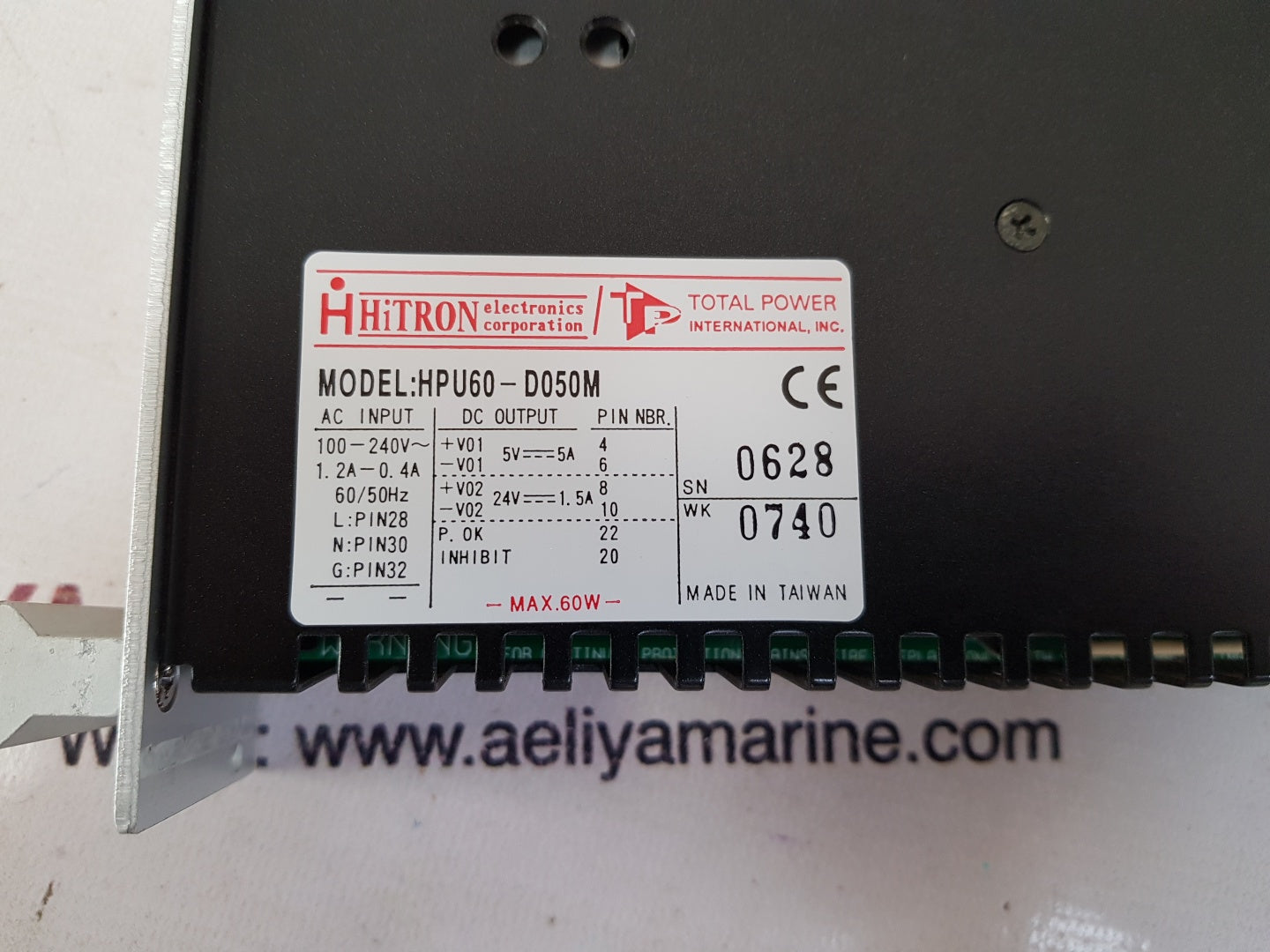 Hitron electronics hpu60-d050m switching mode power supply 