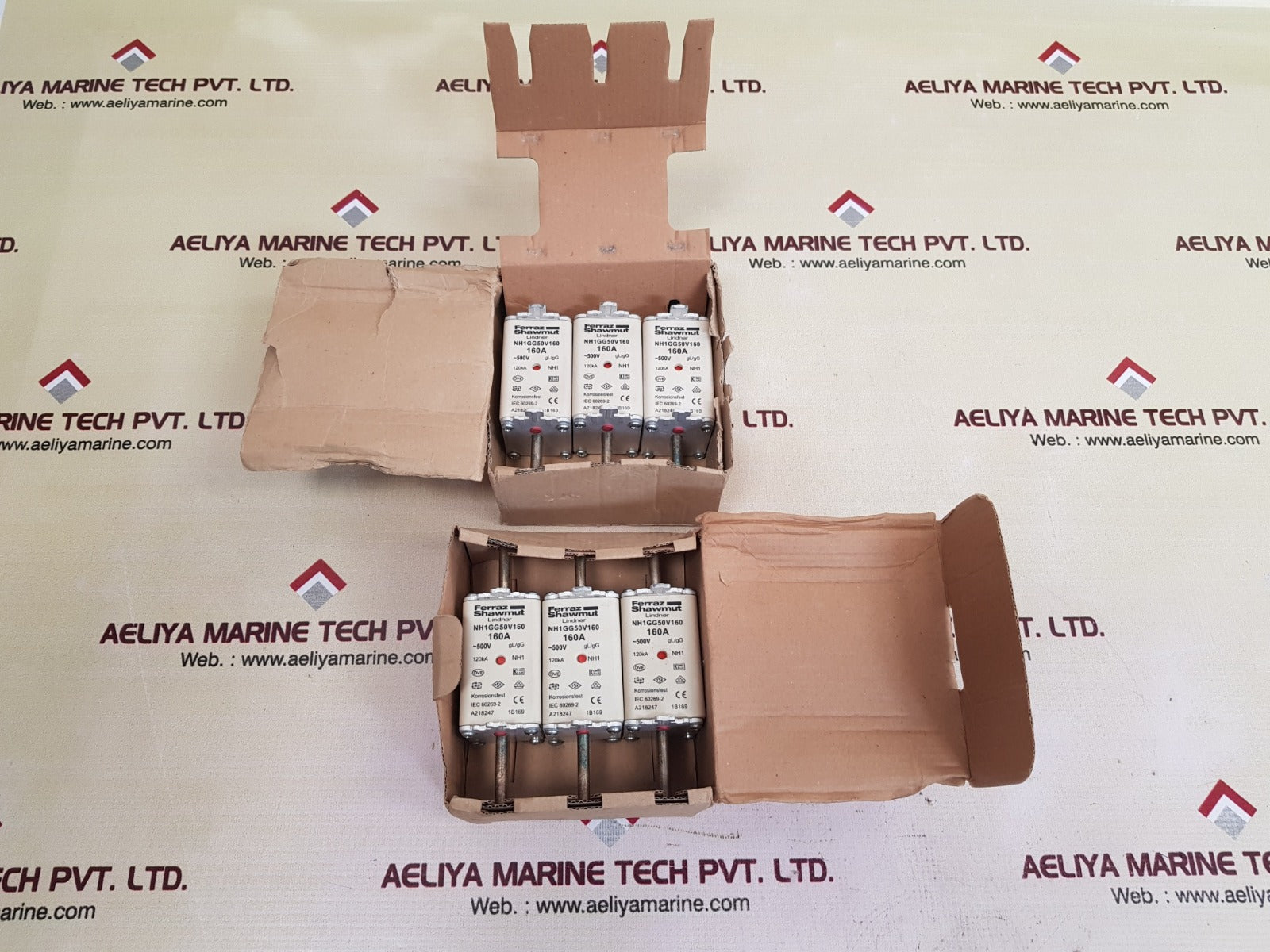 Ferraz shawmut/mersen nh1gg50v160 fuse link 500v 160a