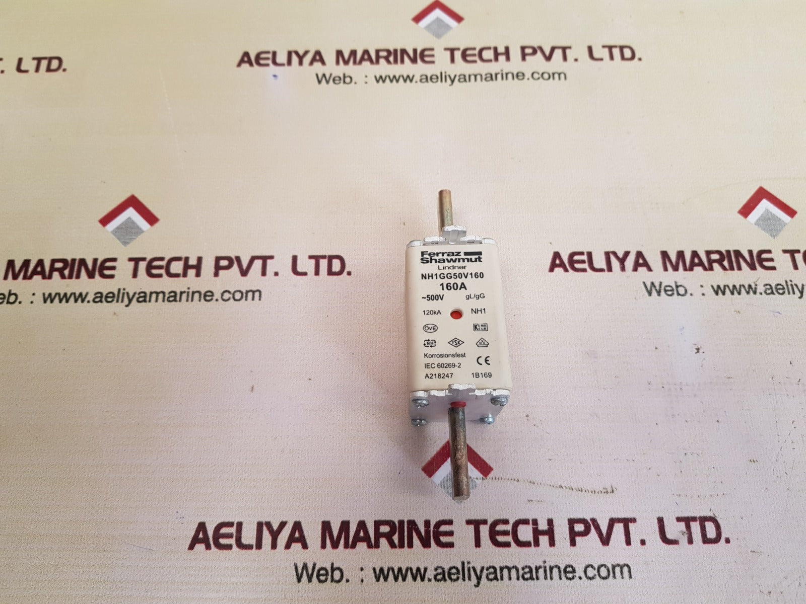 Ferraz shawmut/mersen nh1gg50v160 fuse link 500v 160a