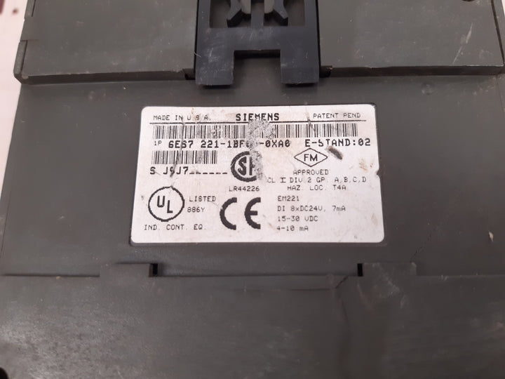 Siemens 6es7 221-1bf00-0xa0 digital input module