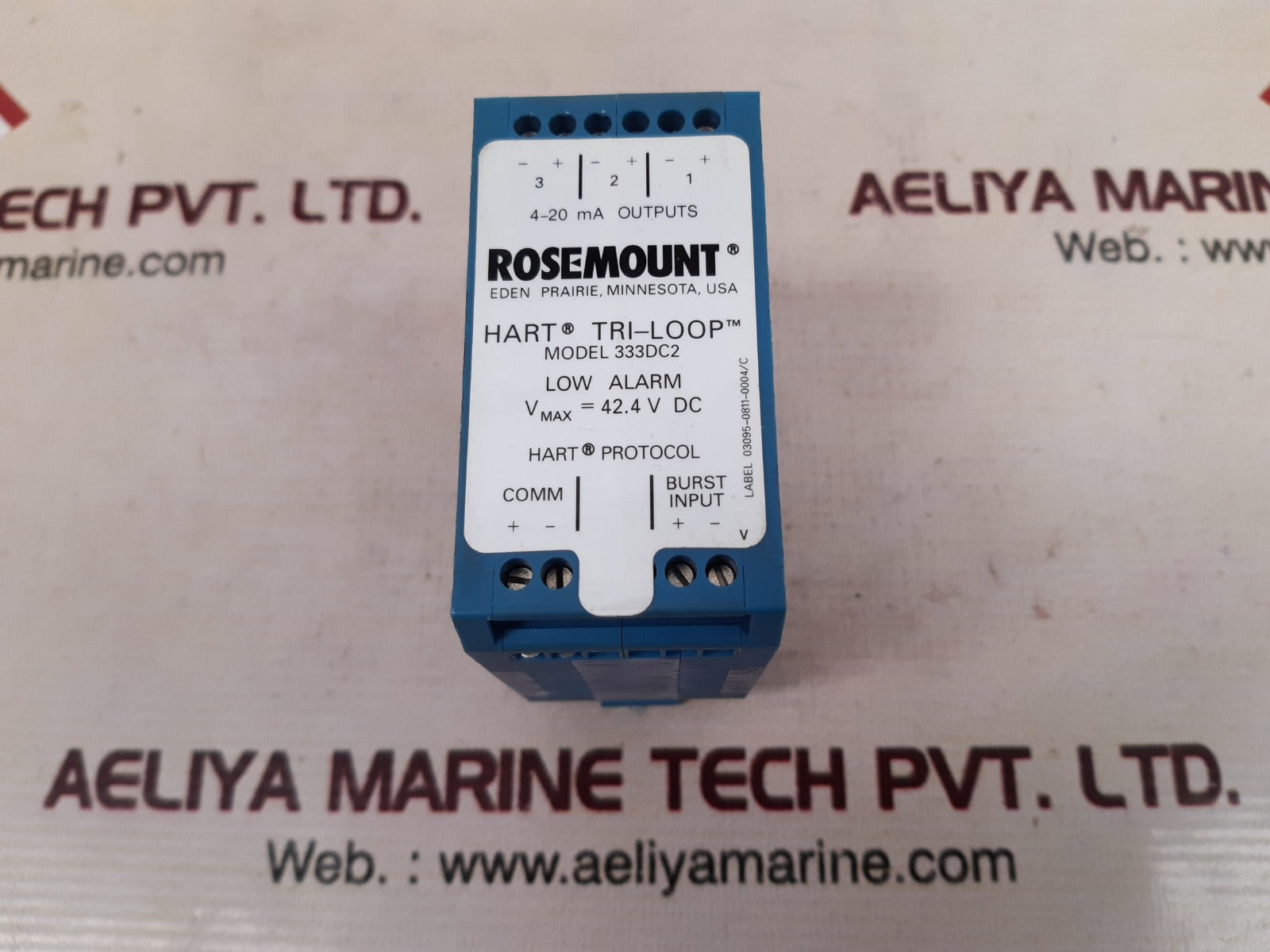 Rosemount 333dc2 hart tri-loop tm converter 42.4v dc – Aeliya Marine Tech