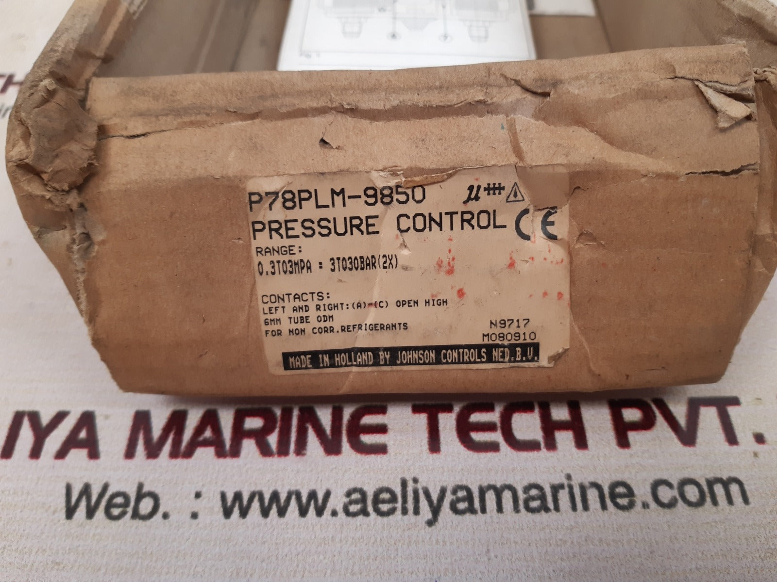 Johnson controls p78plm-9850 dual pressure controller