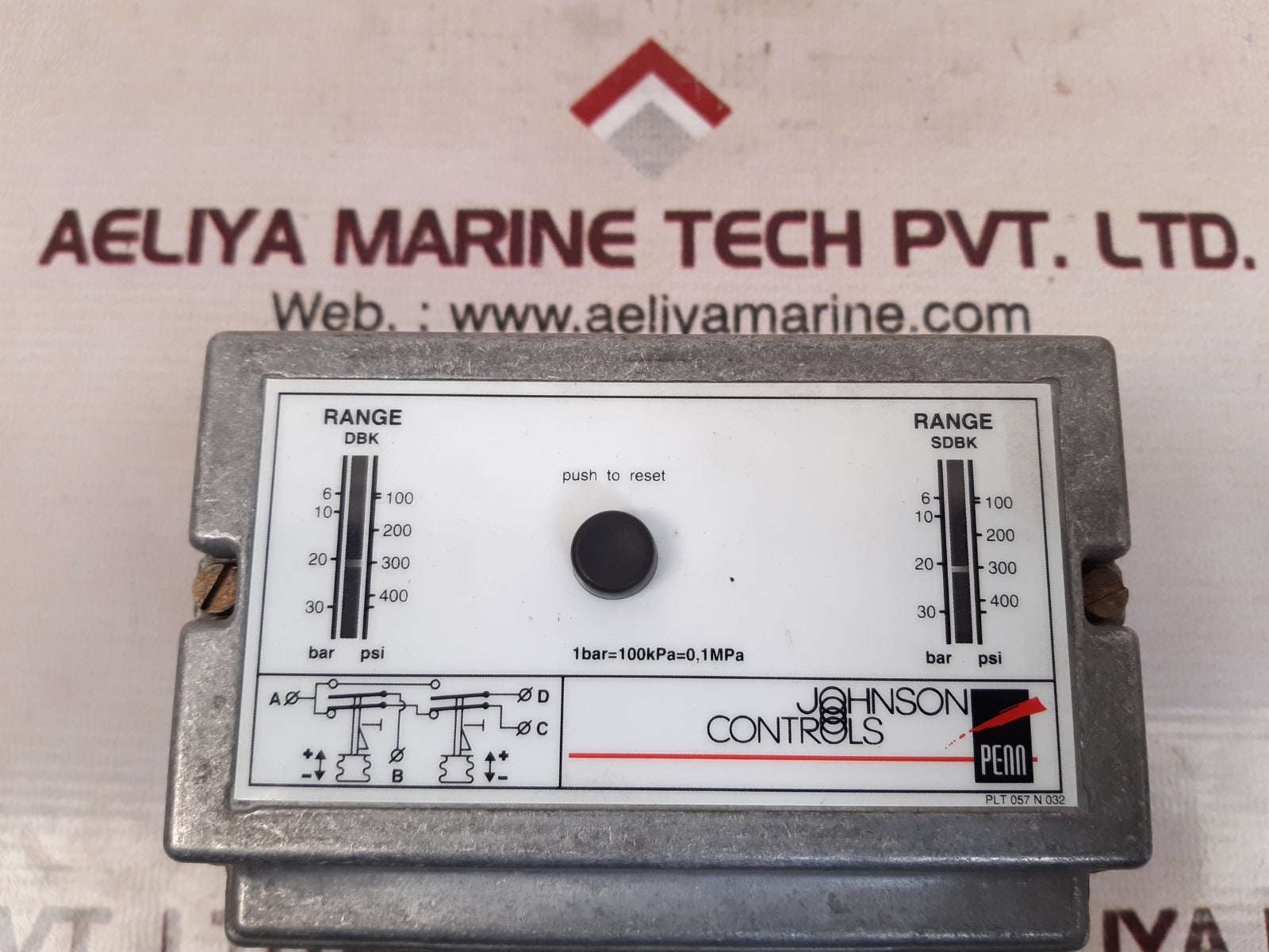 Johnson controls p78plm-9850 dual pressure controller