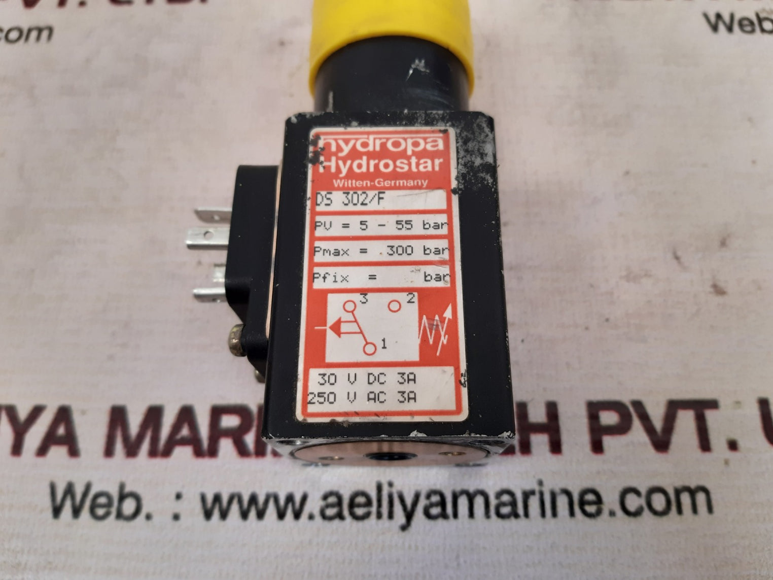 Hydropa hydrostar ds 302/f pressure valve pv= 5-55 bar