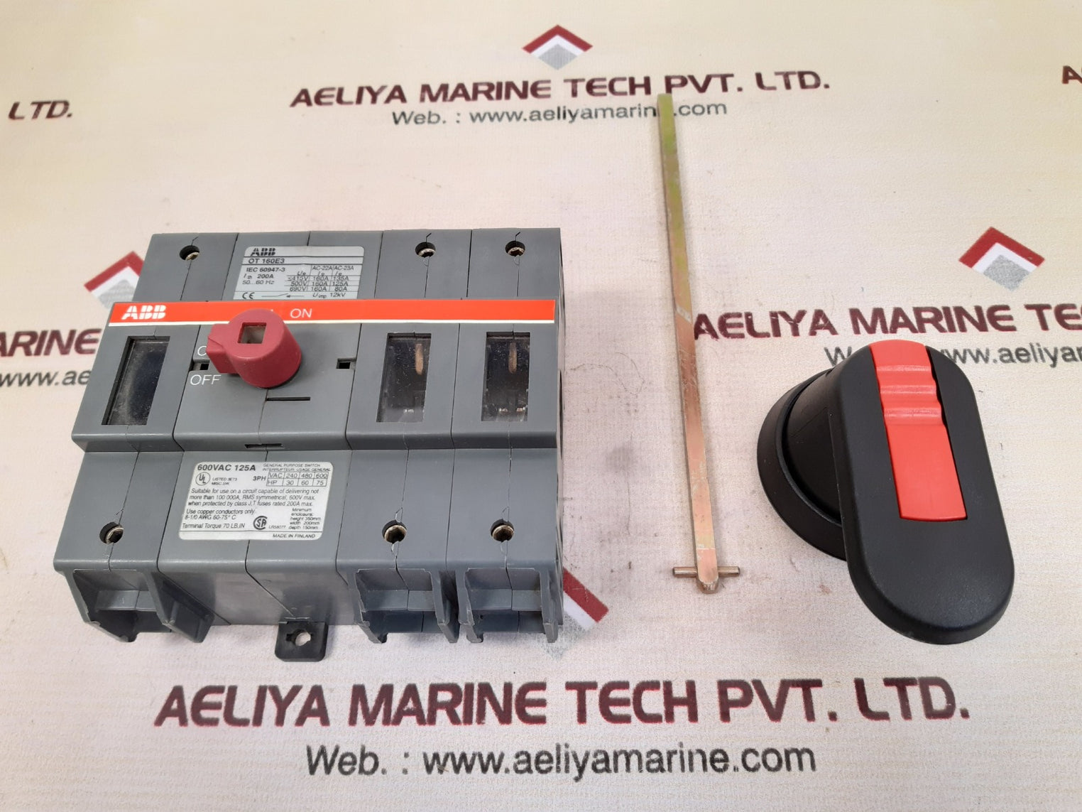 Abb ot160e3 disconnect switch 200a