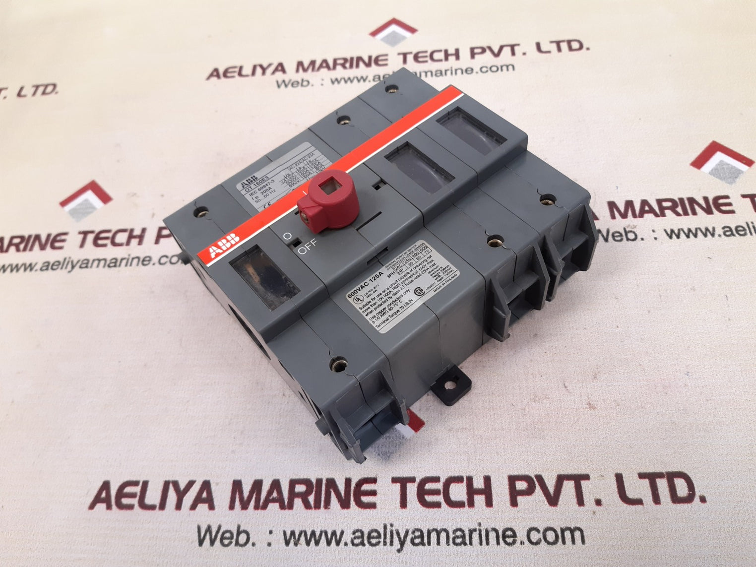 Abb ot160e3 disconnect switch 200a