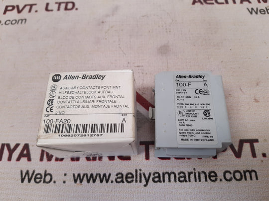 Allen-bradley 100-fa20 ser b auxiliary contacts