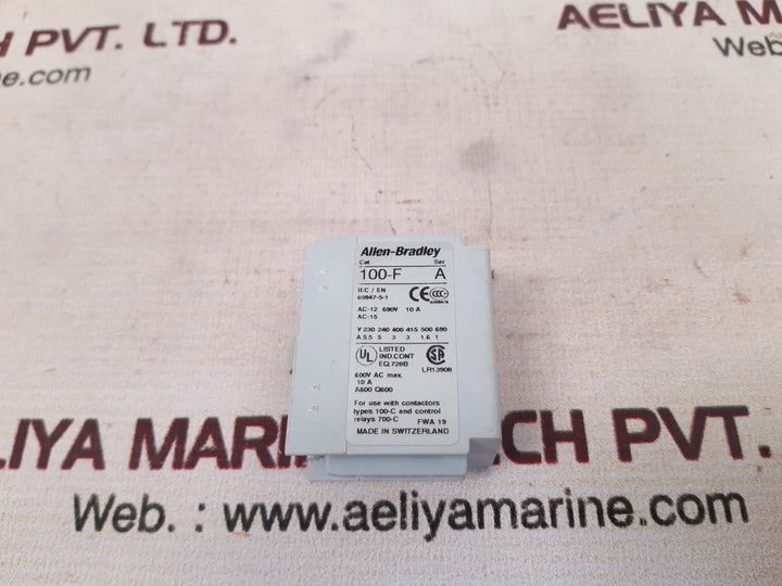 Allen-bradley 100-fa20 ser b auxiliary contacts