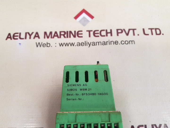 Siemens simos wbm 21 6fs3480-1ag00 