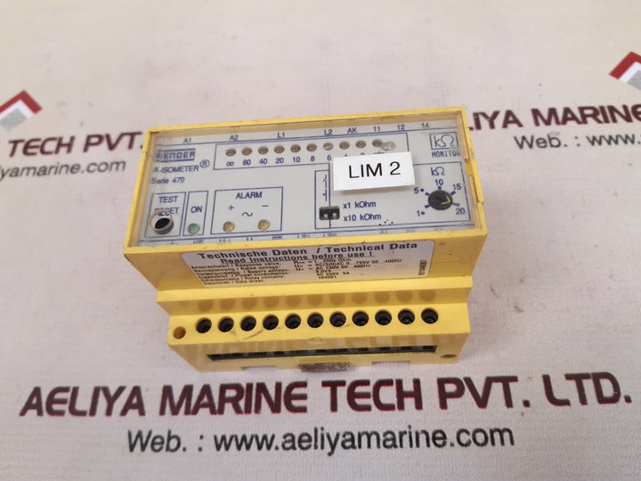 Bender ir470ly-40 insulation monitoring device