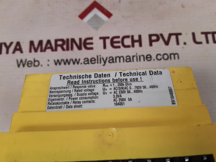Bender ir470ly-40 insulation monitoring device