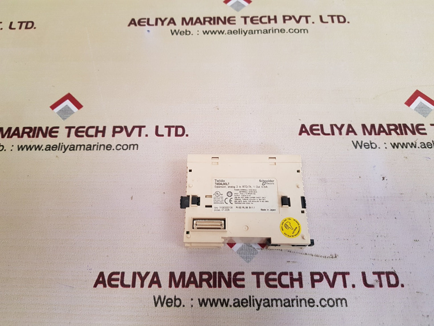 Schneider electric twido twdalm3lt i/o analog expansion module