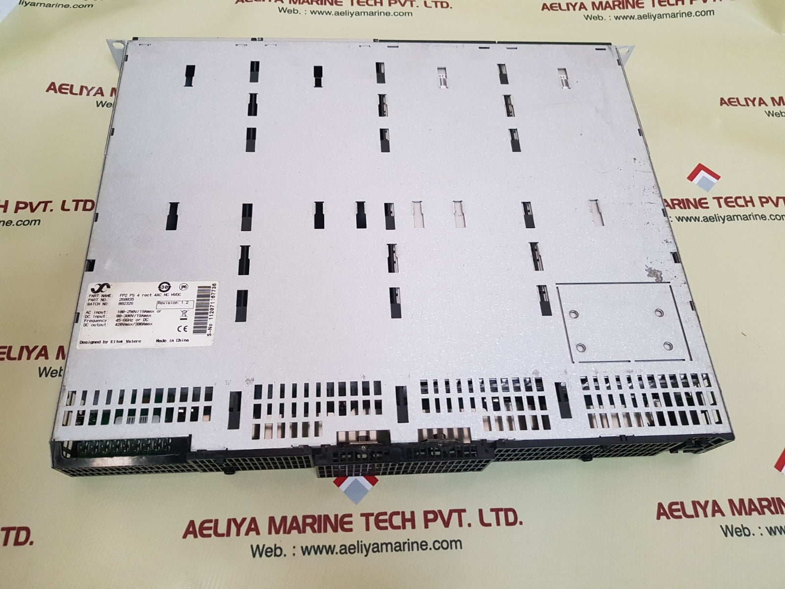 Eltek flatpack2 268035 power supply system fp2 ps 4 rect 4ac hc hvdc