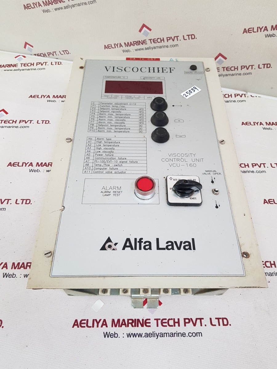 Alfa laval vcu-160 viscosity control unit version 3