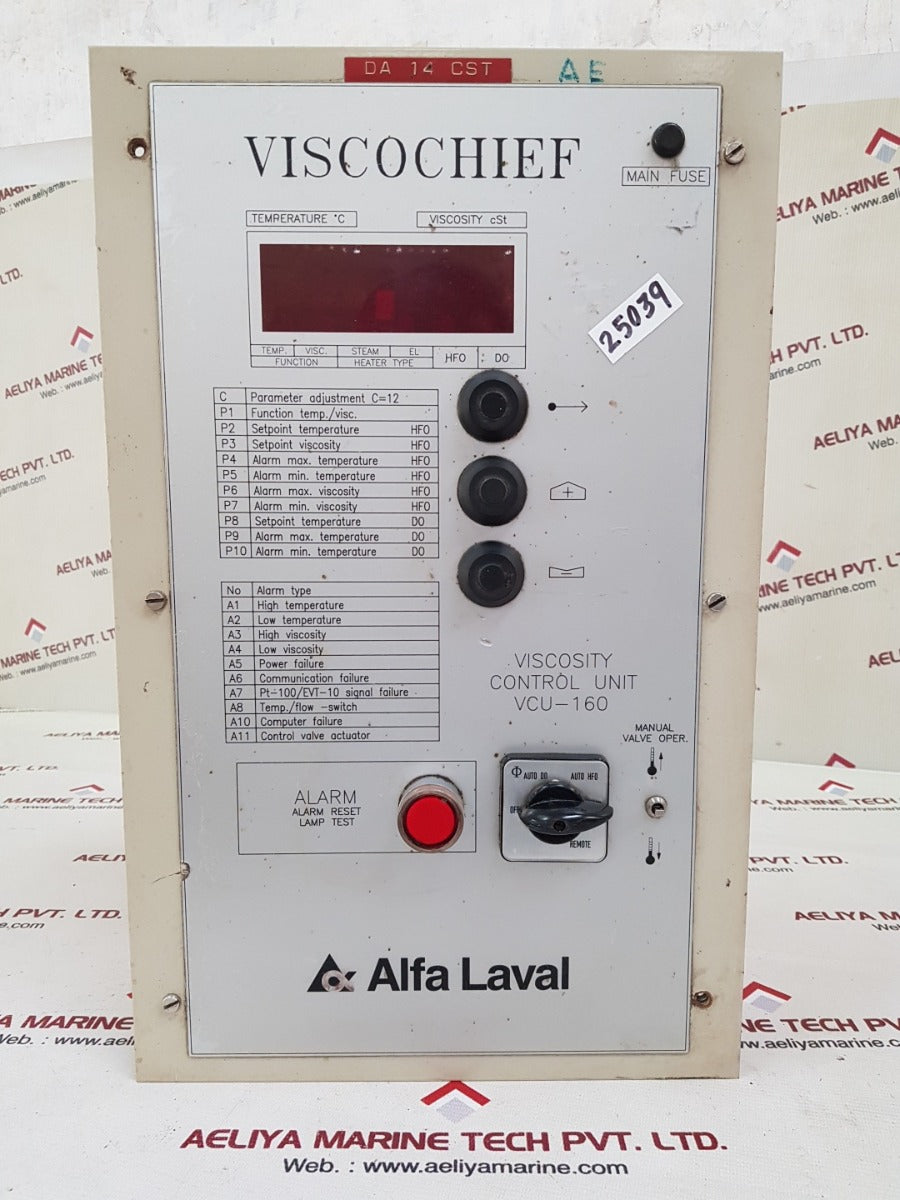 Alfa laval vcu-160 viscosity control unit version 3