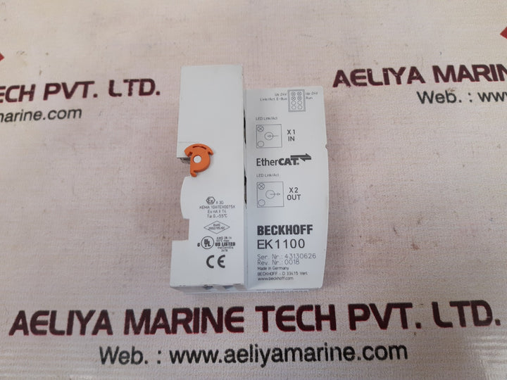 Beckhoff Ek 1100 Ethercat Bus Coupler 24V 55°C