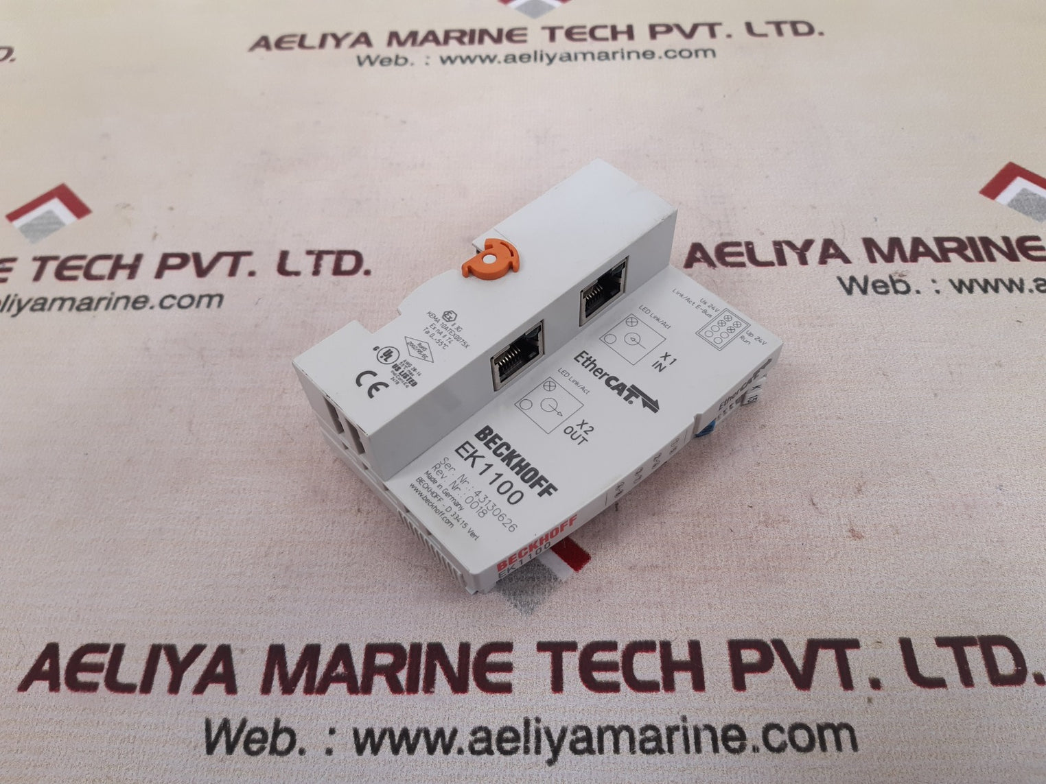 Beckhoff Ek 1100 Ethercat Bus Coupler 24V 55°C