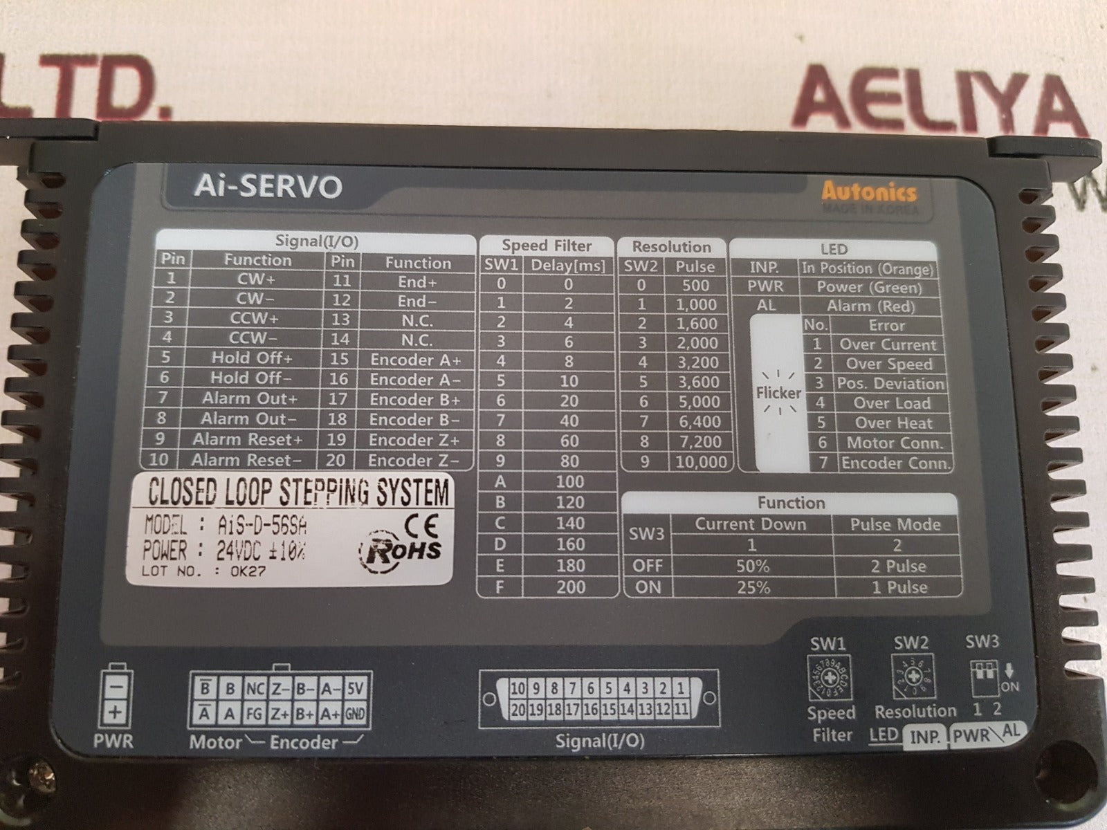 Autonics ais-d-56sa ai-servo closed loop stepping system