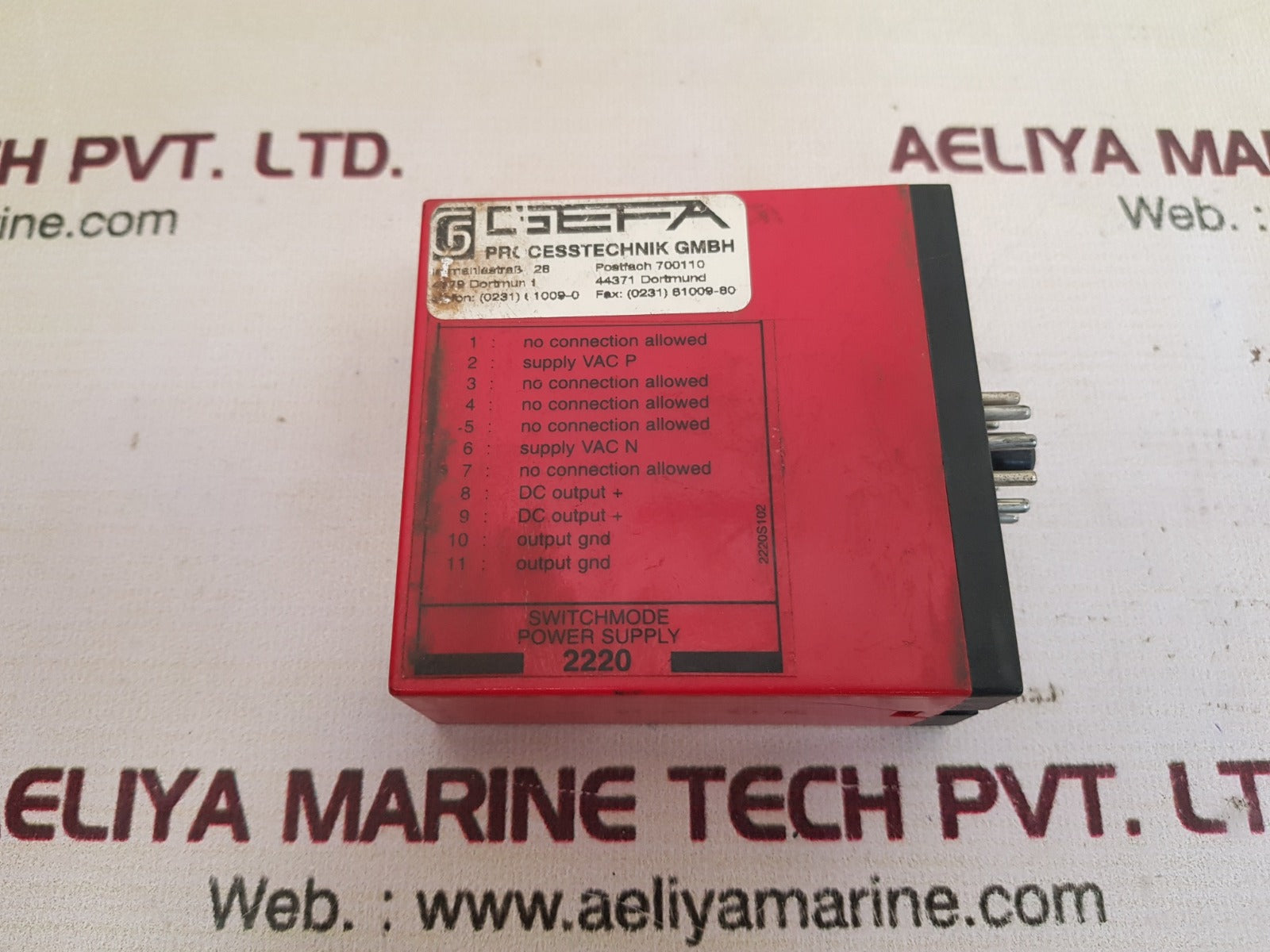 Pr electronics 2220 b1  switch mode power supply 230v 