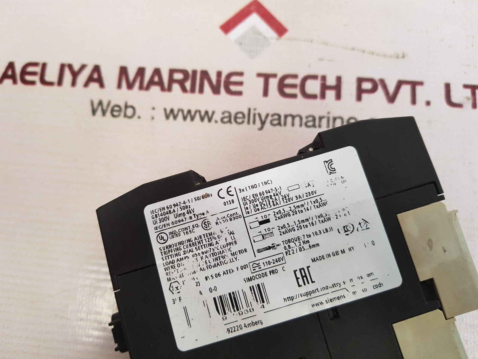 Siemens simocode pro c 3uf7000-1au00-0 control module