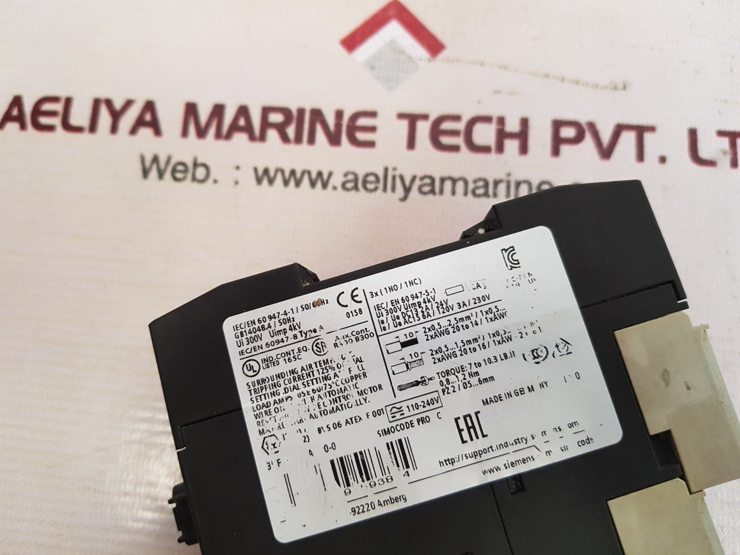 Siemens simocode pro c 3uf7000-1au00-0 control module